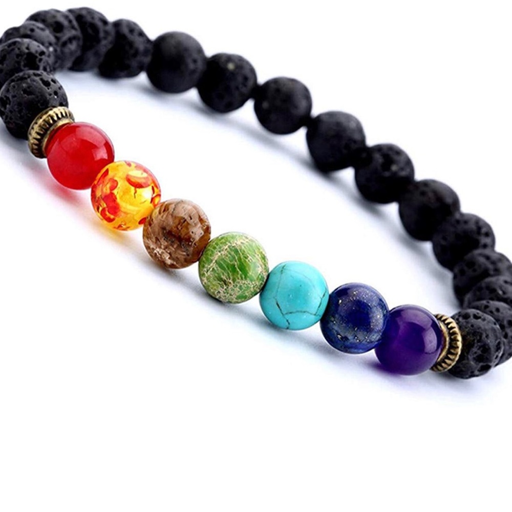 Chakra Diffuser Bracelet - Crystal Healing Jewelry